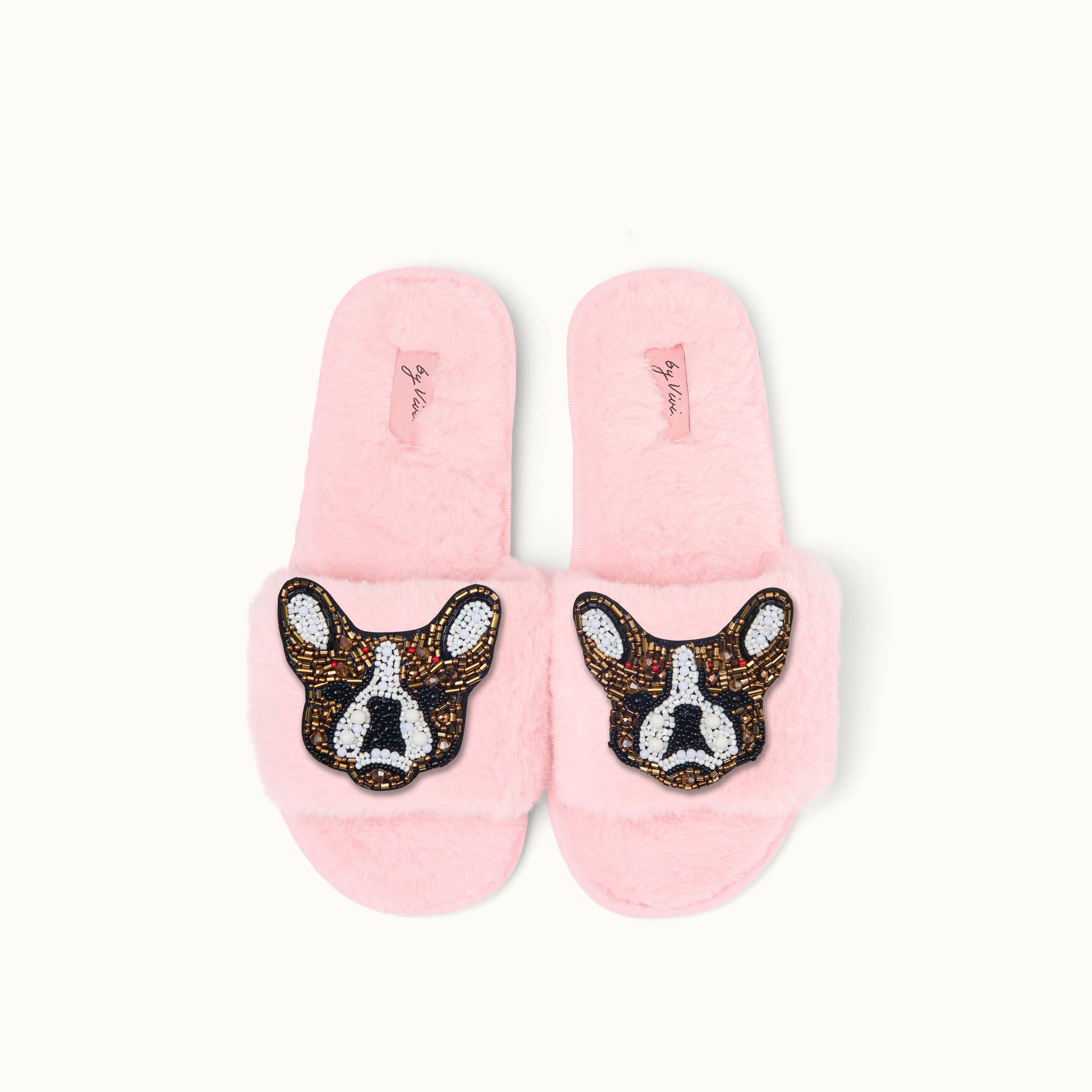 by Vivi. - Vendita all'ingrosso Spille - Coppia di spille per pantofole: Bulldog francese3