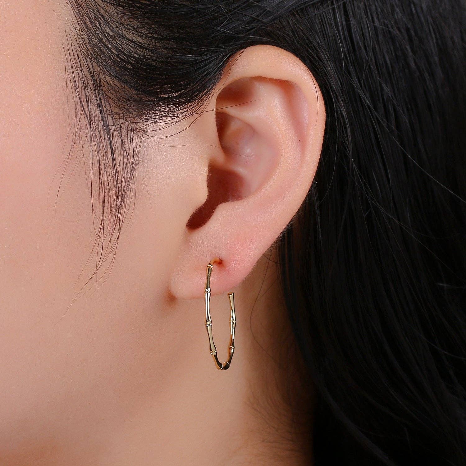 Aim Eternal - Vente Créoles - Créoles Impala 24 carats, boucles d'oreilles créoles délicates, boucles d'oreilles minimalistes, boucles d'oreilles inspirées du safari animalier, boucles d'oreilles à porter au quotidien, boucle d'oreille de 30 mm2