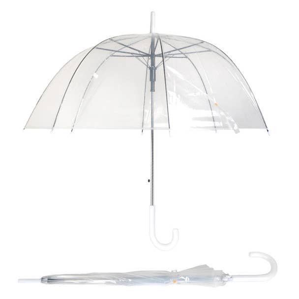 Selini New York - Wholesale Umbrella - Women's - See-Thru-Bubble Wind-Resistant Premium Clear Umbrella-UC189