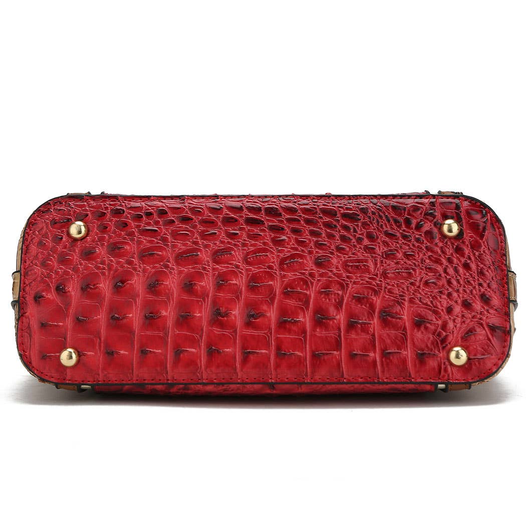 MKF Collection – Großhandel Tragetasche – Damen – MKF Lizza Croco Henkeltasche mit Prägung für Damen von Mia K12