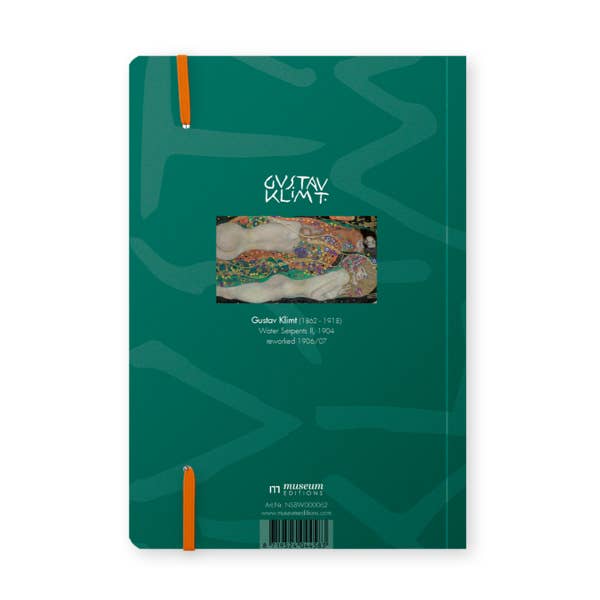 MUSEUM WEBSHOP - Wholesale Notebook - Softcover Books A5 , Gustav Klimt, Water Serpents 22