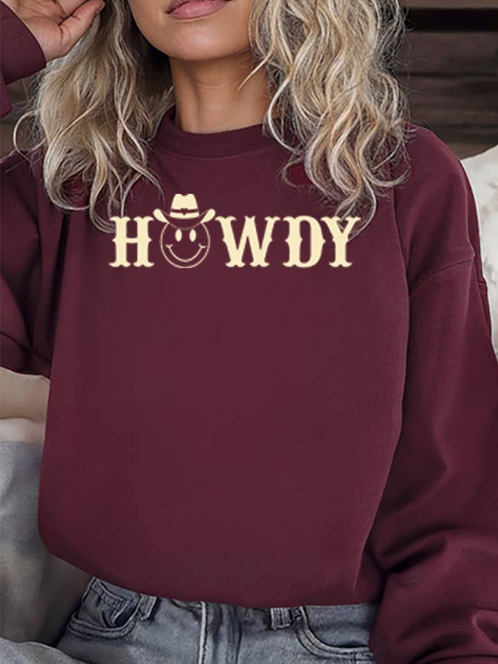 HOWDY Graphic Sweatshirts. for wholesale by DG WORLD