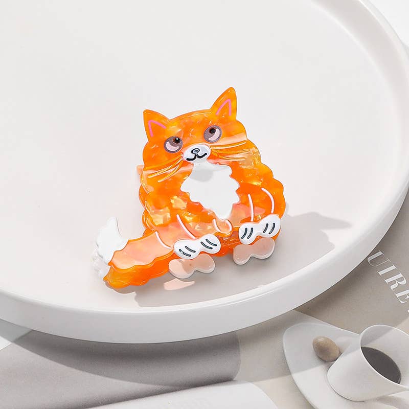 SoapElenGlen – Großhandel Haarclip – Damen – Niedliche Katzen- & Hunde-Acetat-Haarspangen.7