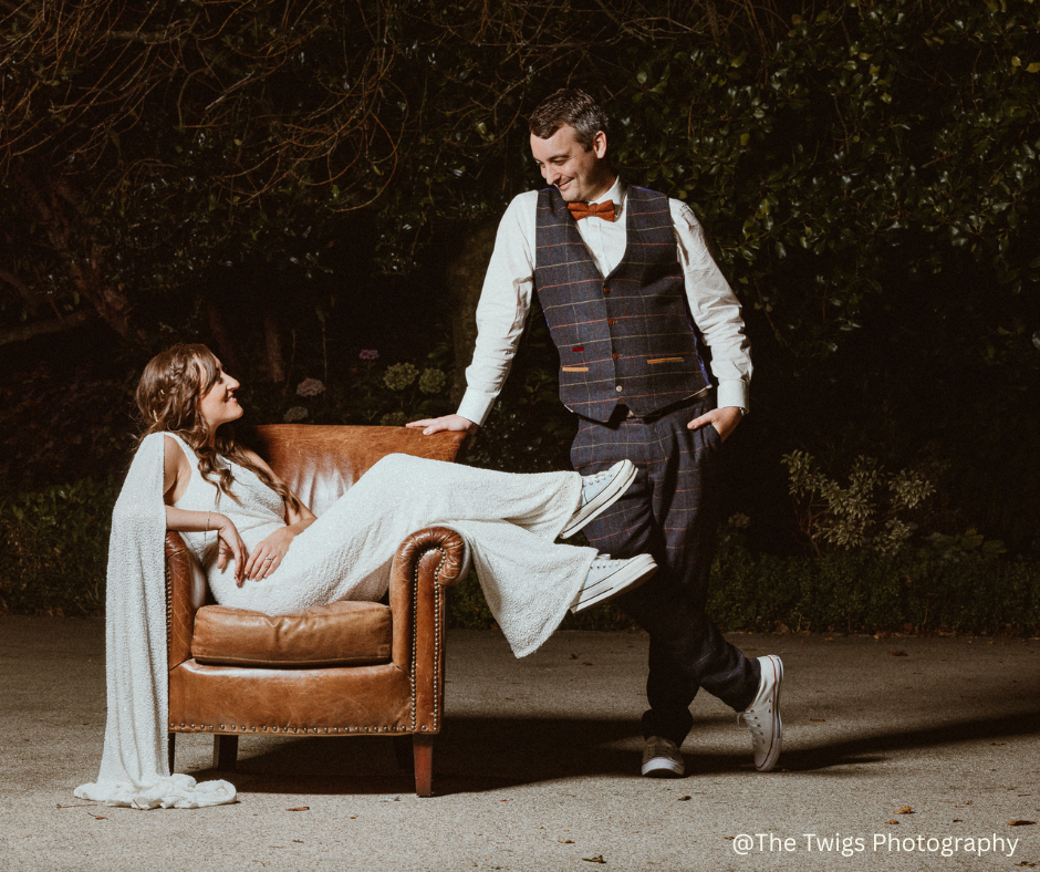 Dickie Bow - Wholesale Bow Tie - Men's - Charlie Rusty Copper Burnt Orange Tweed Bow Tie & Pocket Square Set3