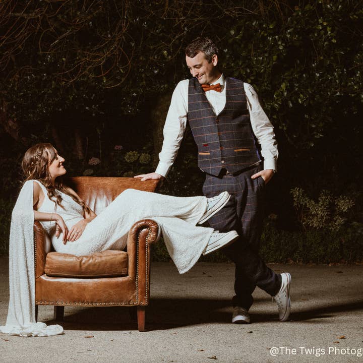 Dickie Bow - Vente Nœud papillon – homme - Ensemble nœud papillon et pochette en tweed couleur cuivre rouillé orange brûlé Charlie.3