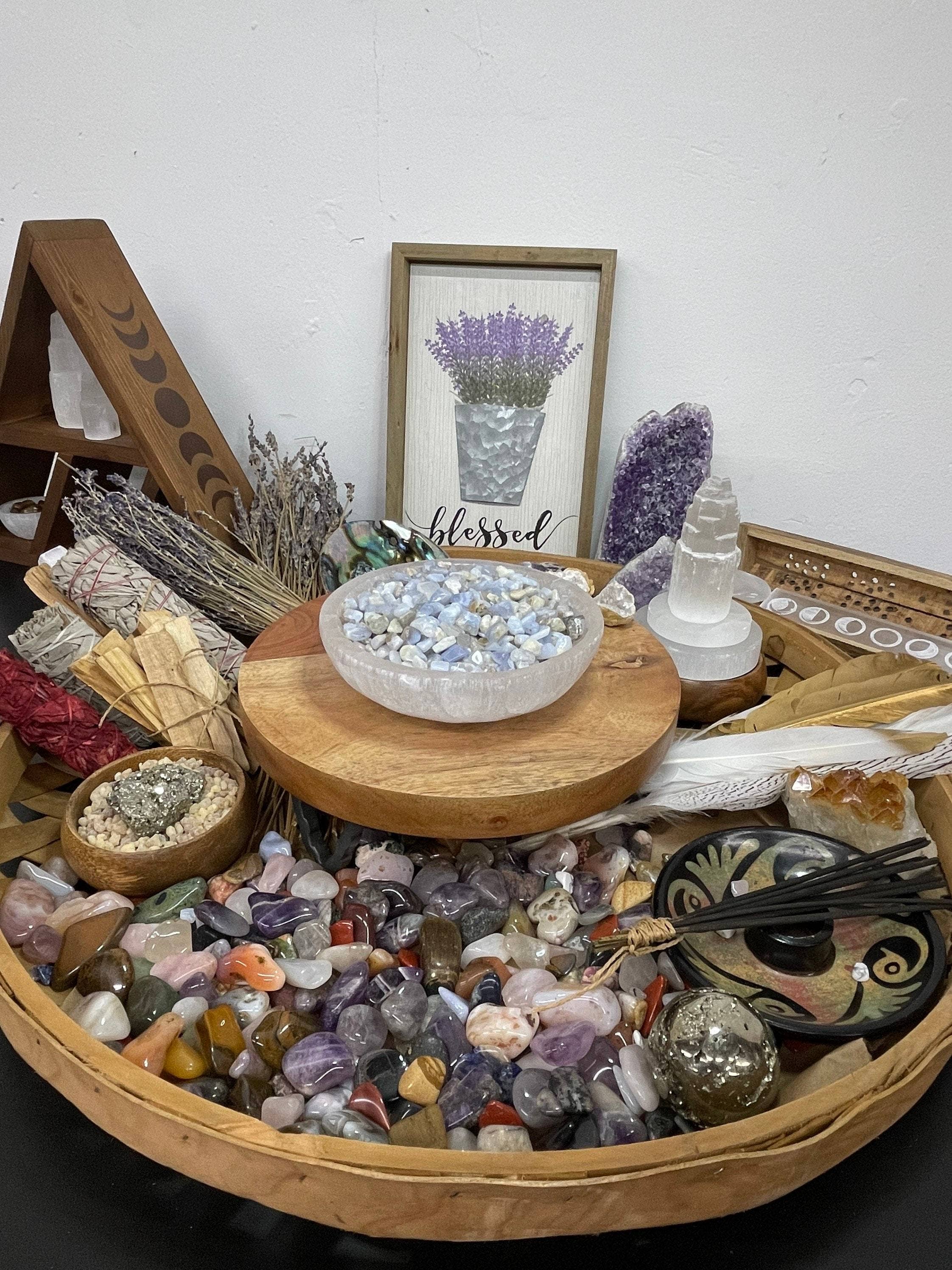 CaNatureLover - Wholesale Spiritual Stone/Crystal - Natural Blue Lace Agate Tumble Loose Stone Chips1