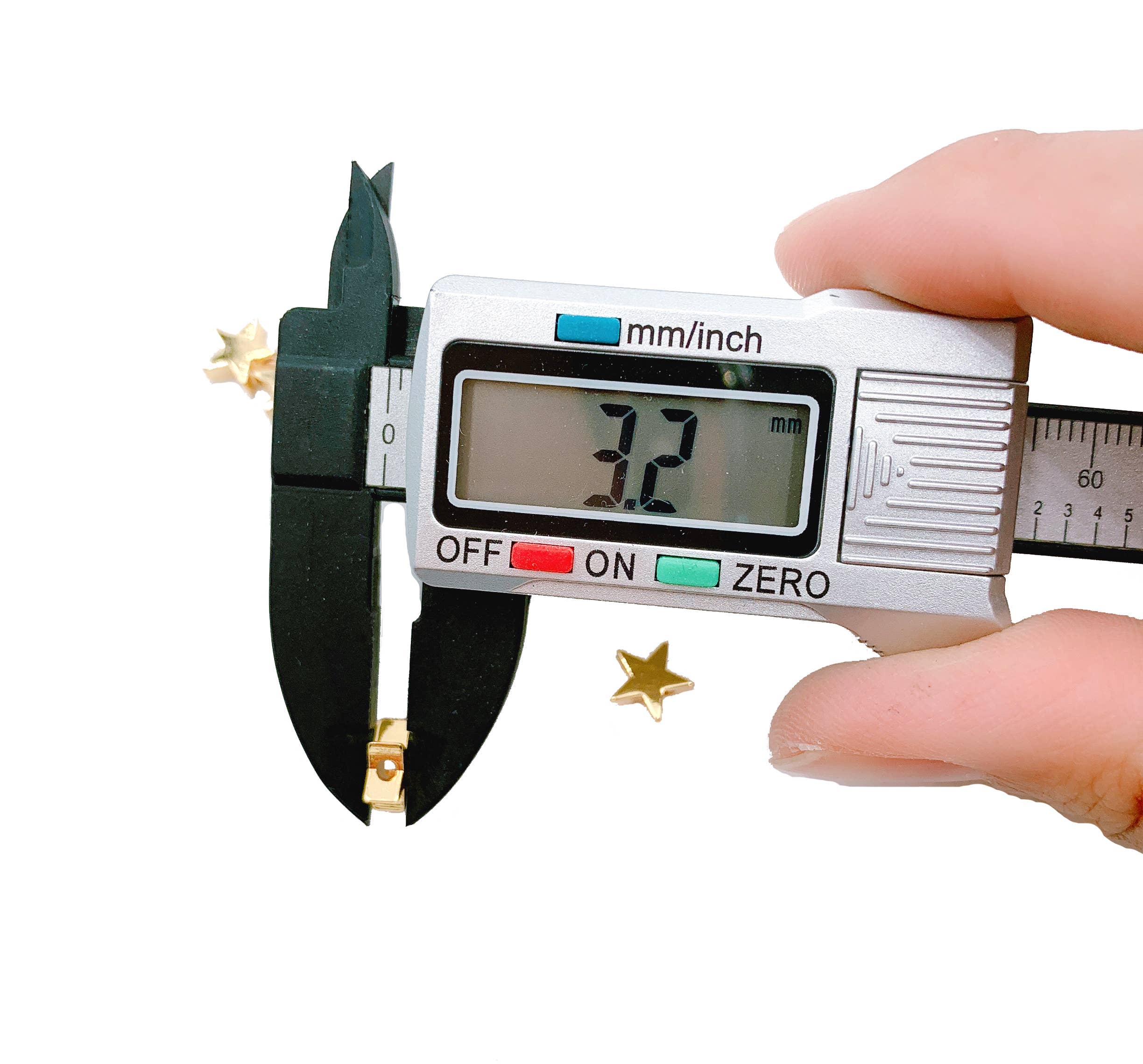 findings4uGem - Wholesale Individual charm/pendant - Dainty Gold Filled Star Bead, Star Charm Spacer Beads, BD0496