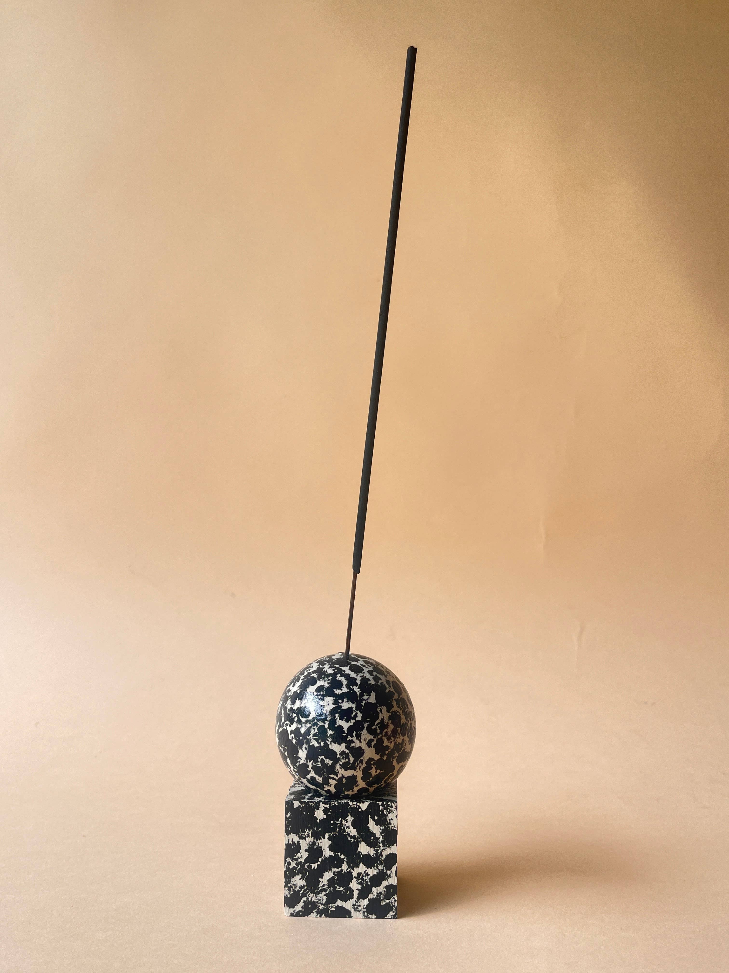 R-KI-TEKT – Porta-incenso por atacado – Suporte de incenso em madeira - salpicado2