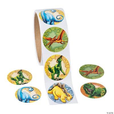 DINOSAUR ROLL STICKERS for wholesale by Fun Express