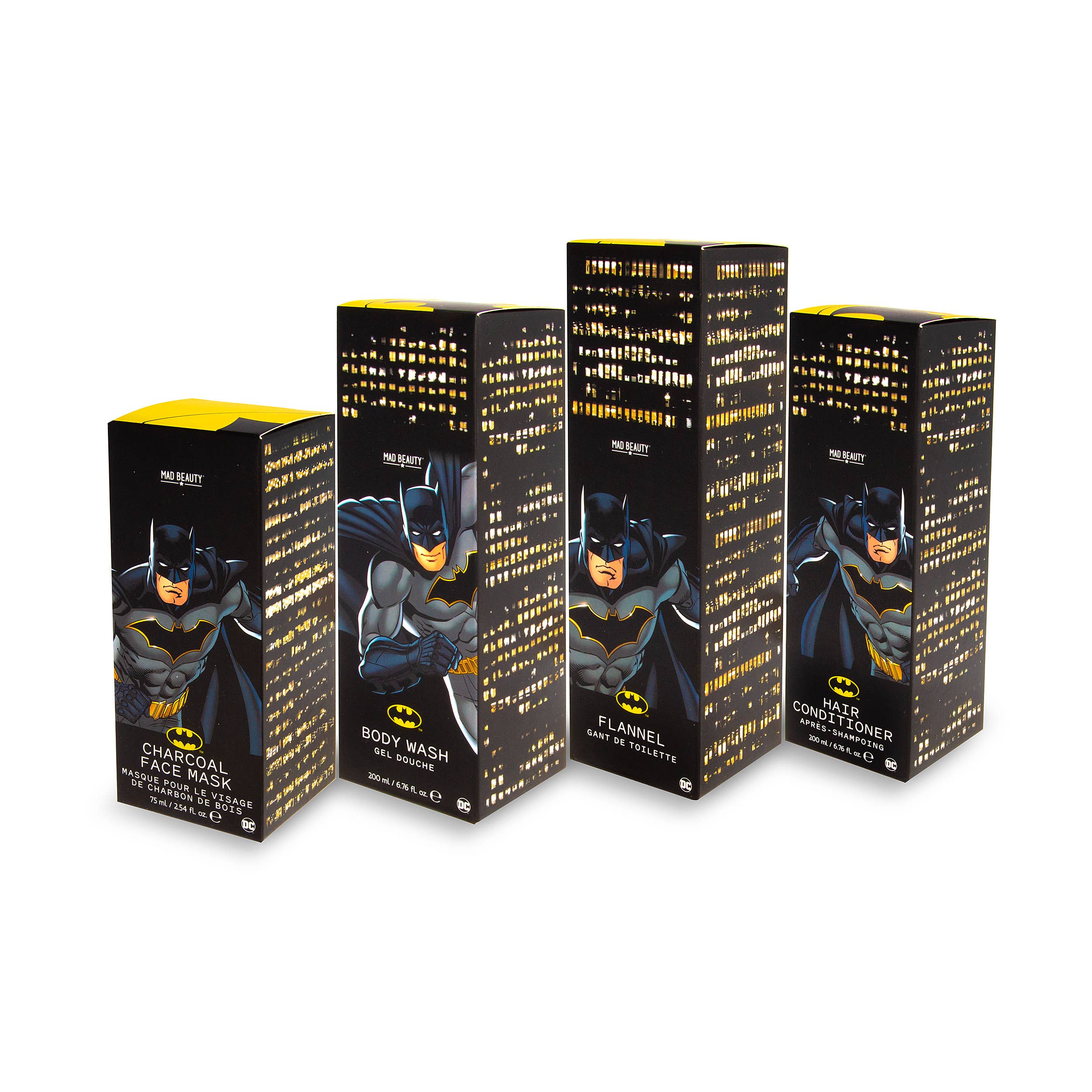 Mad Beauty - Wholesale Set met bad- en lichaamsproducten - Mad Beauty Warners Batman Gotham City Skyline cadeauset1