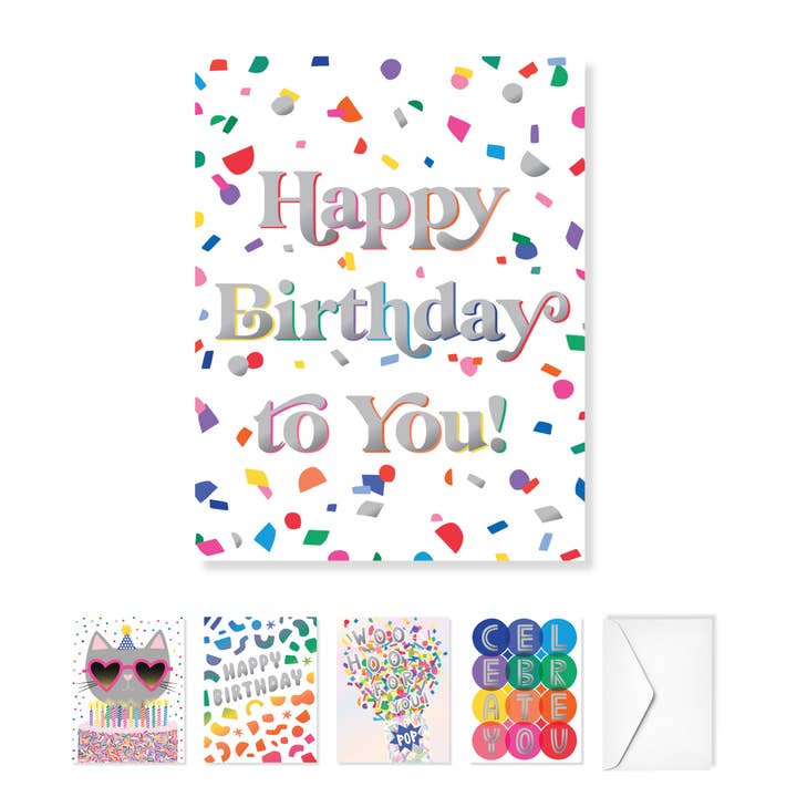 Moonbow Creative Co. - Wholesale Stationery/Notecard Set - Confetti Cuties Paper Hugs Note Cards3