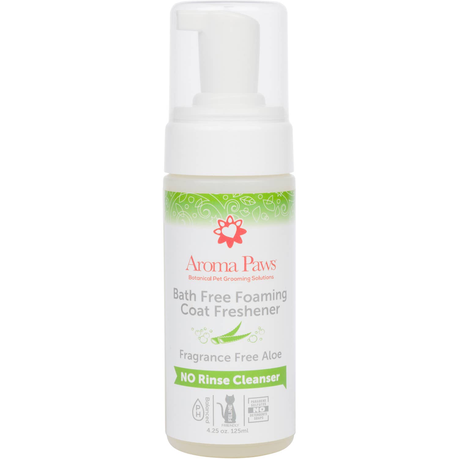 Aroma Paws - Wholesale Pet Grooming Aid - Dog - 4.25 oz. Bath Free Foaming Freshener- Fragrance Free Aloe1