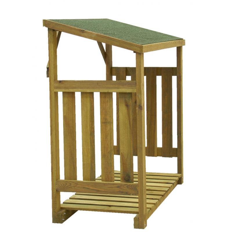 Aubry Gaspard – Ornamento/decoração ao ar livre por atacado – Abrigo de toras de pinheiro2