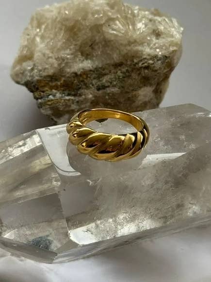 Croissant Ring for wholesale by Tramps+Thieves