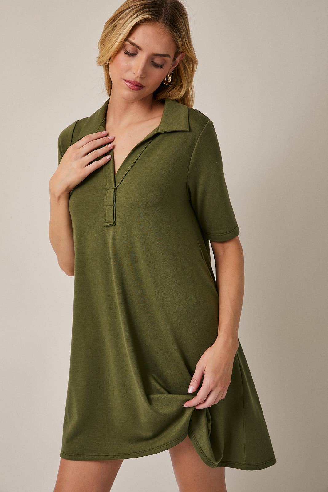 GILLI - Vente Robe – femme - Robe polo mini à manches mi-longues29