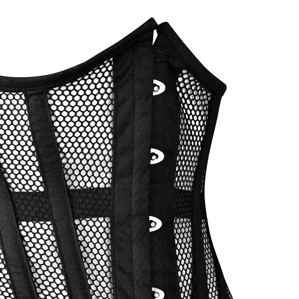 Attire Fashion Club - Wholesale Corset - Women's - Breathable Cotton Corset - Fishnet and Steel Boned
4