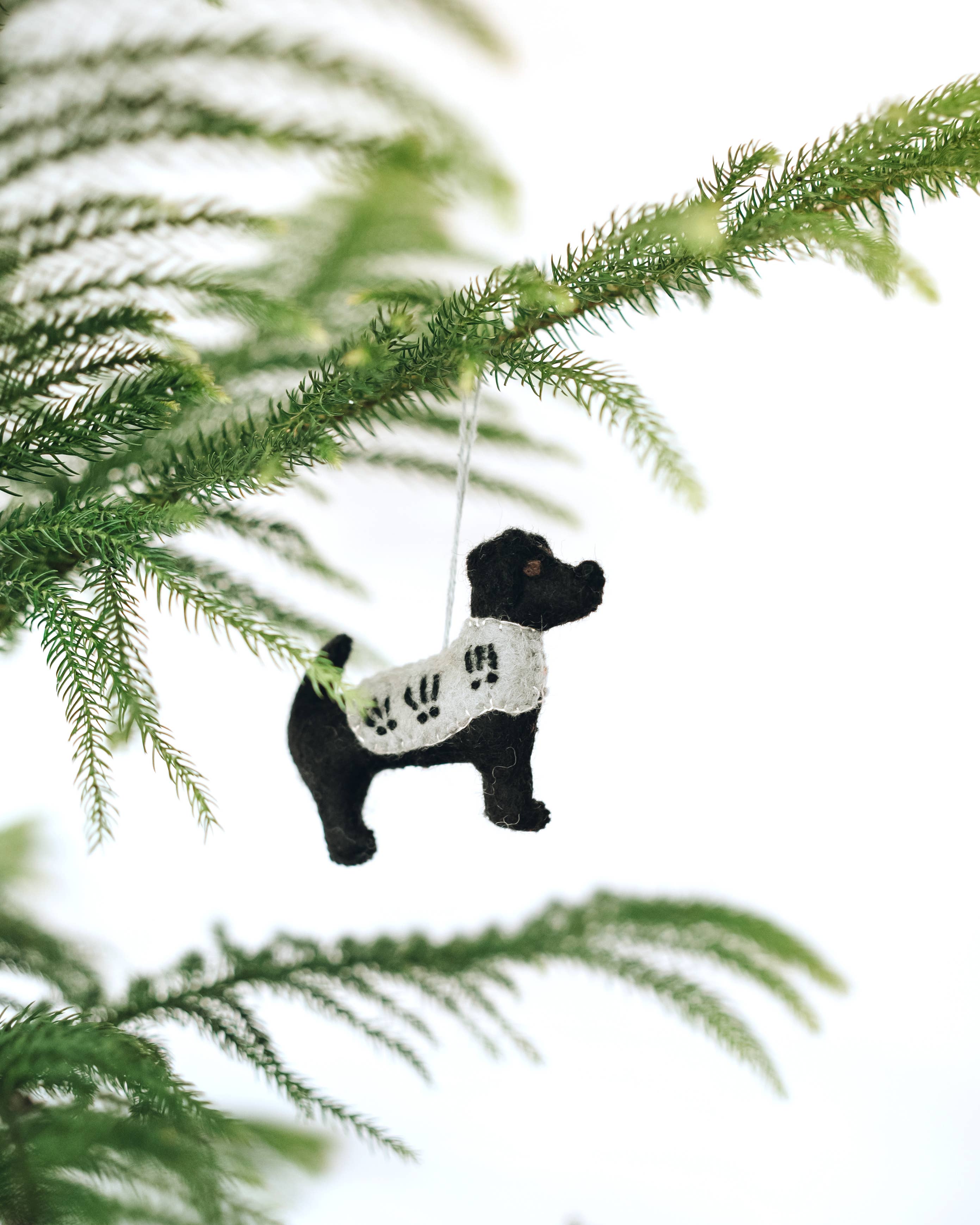 Everest Pet Supply & Gifts – wholesale Ornament – Hanging Ornament, Black Lab, 100% Wool, Handmade 0