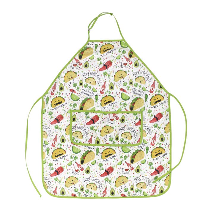 Taco Party Apron - fits youth small through adult XXL for wholesale by BapronBaby