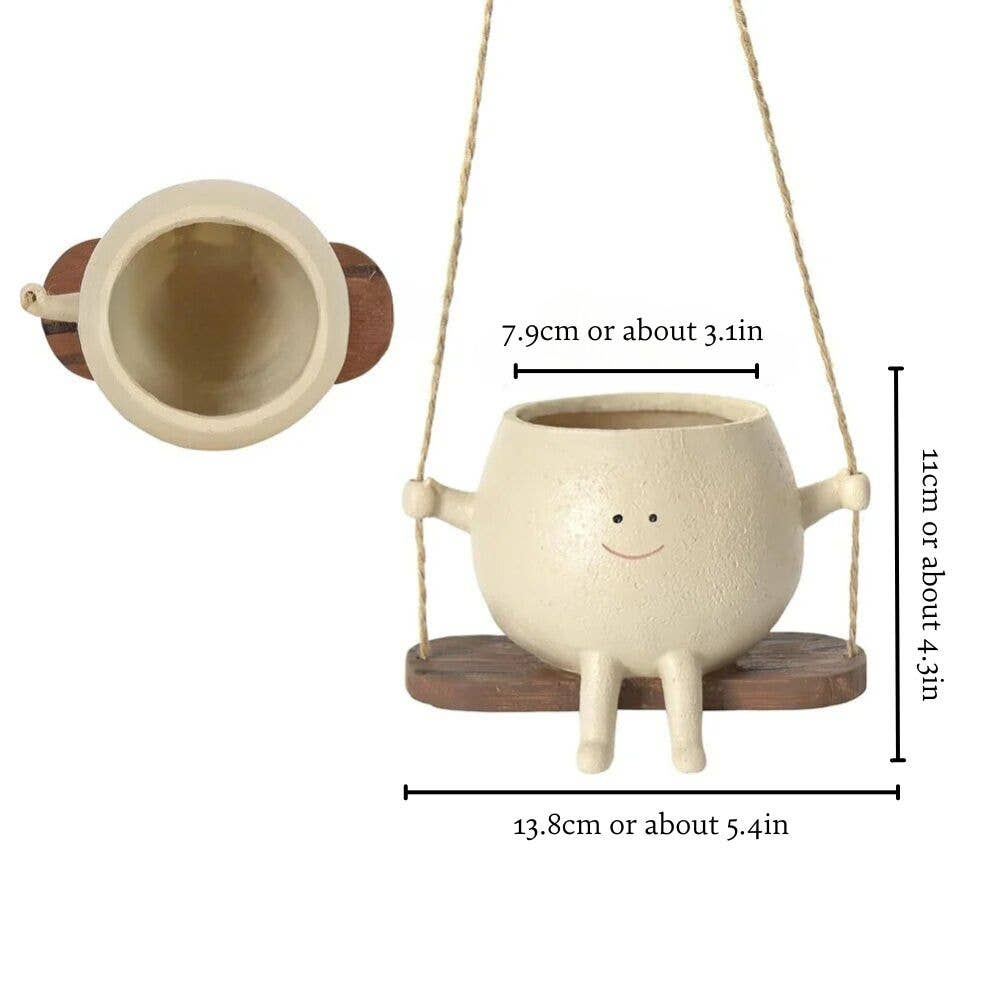 Moderny – wholesale Hanging planter – Smiley Face Hanging Planter5