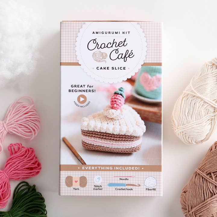 Schiffer Publishing - Wholesale Knitting/Crochet Supplies - Crochet Café Amigurumi Kit Cake Slice0