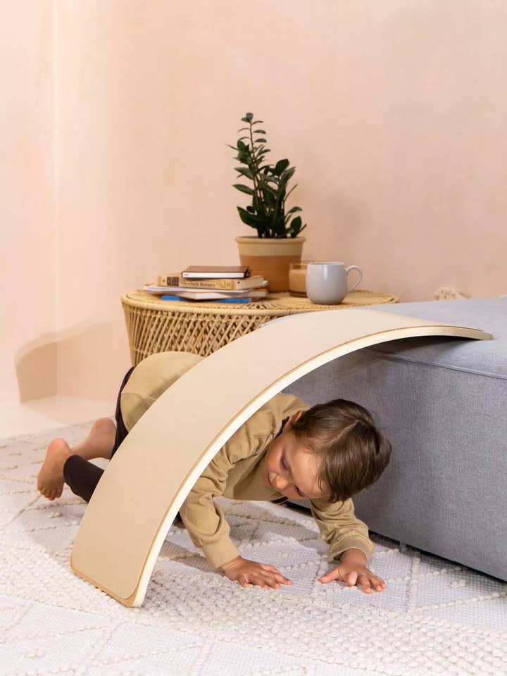 Balance Board Felt - Beige for wholesale by Coco Village