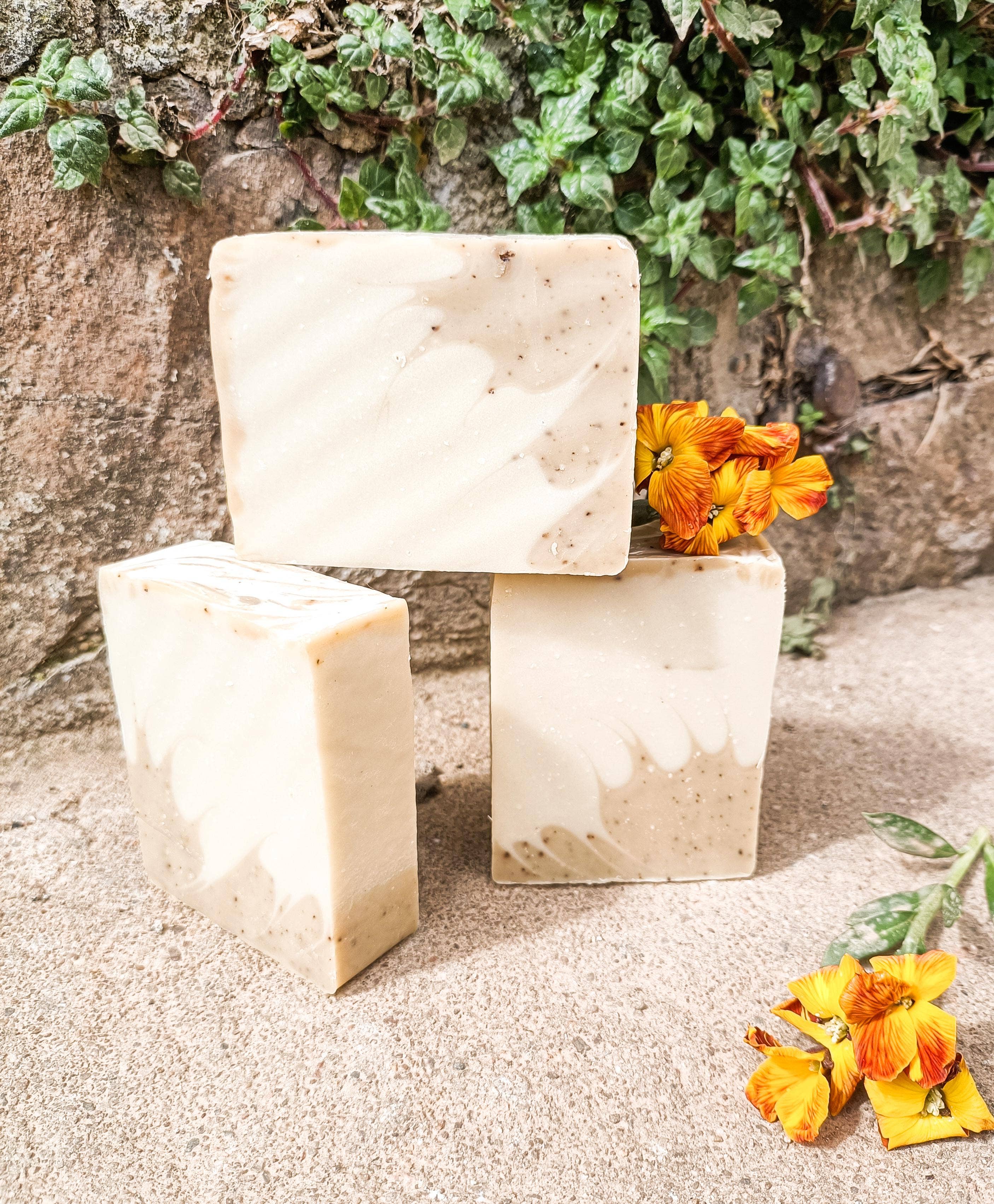 Les bulles de Nan's - Wholesale Bar Soap - Exfoliating soap with coffee and lemon litsee1