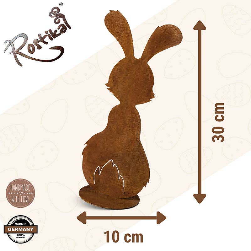 Rostikal - Wholesale Outdoor Ornament/Decor - Rust decoration Easter bunny “Berti” | Easter decoration bunny for the garden10