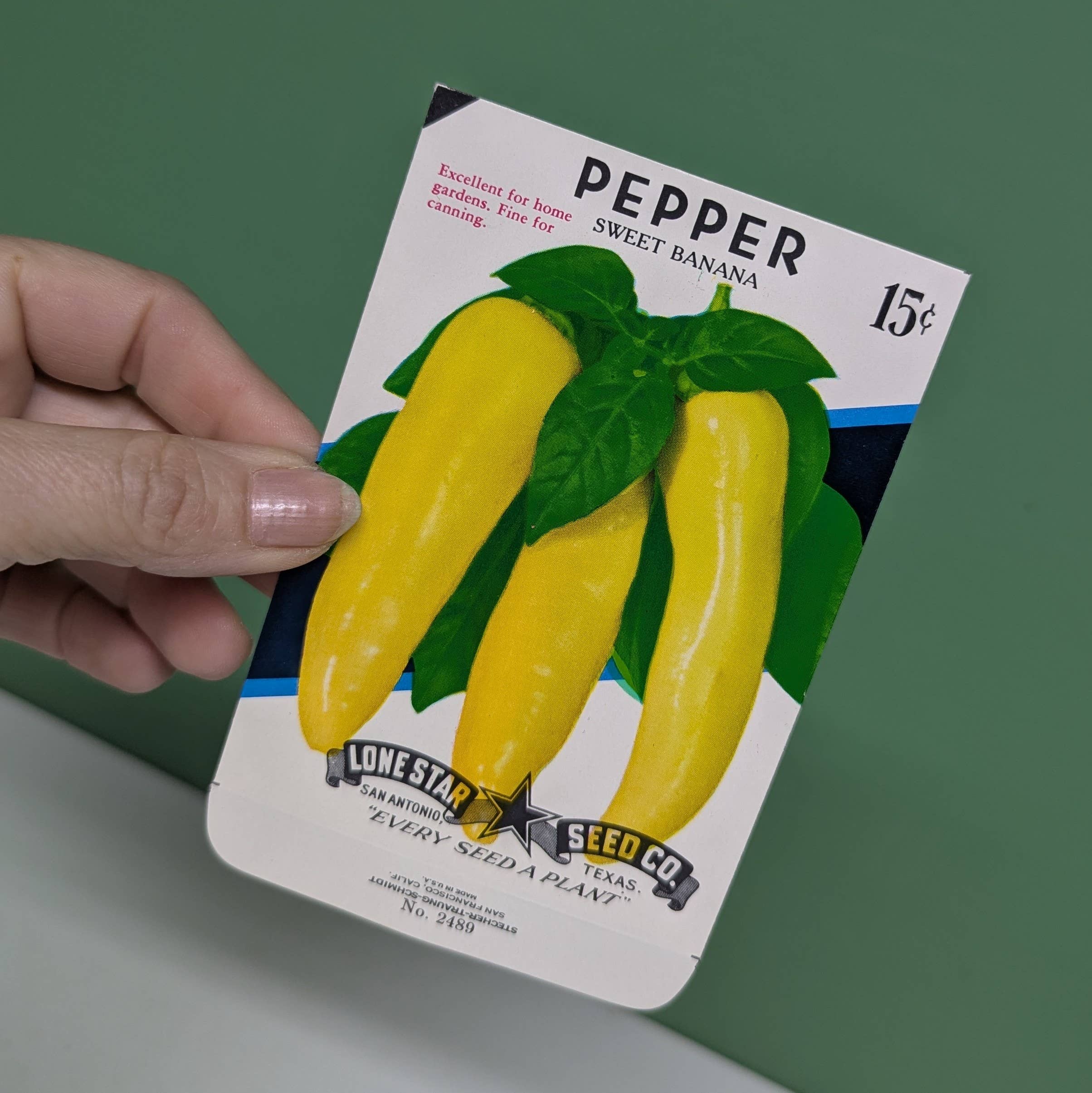 vintagegoodies - Wholesale Plant Seeds - Banana pepper empty seed packet1