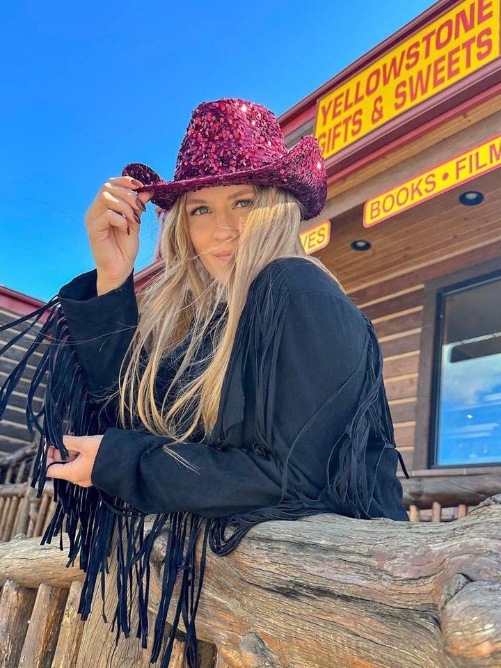 VCC0071 Jasmine Sequin Cowboy Hat for wholesale by MiMi Wholesale