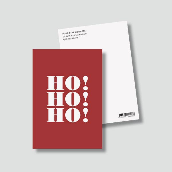 Le shop de Bulma – wholesale Julkort – Kort "Hälsningar": Ho Ho Ho! (med kuvert)2