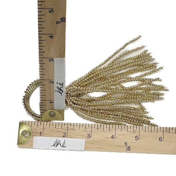 India Handicrafts Inc – Argola de guardanapo por atacado – Anel de Guardanapo Confetti com Fiscas Douradas3