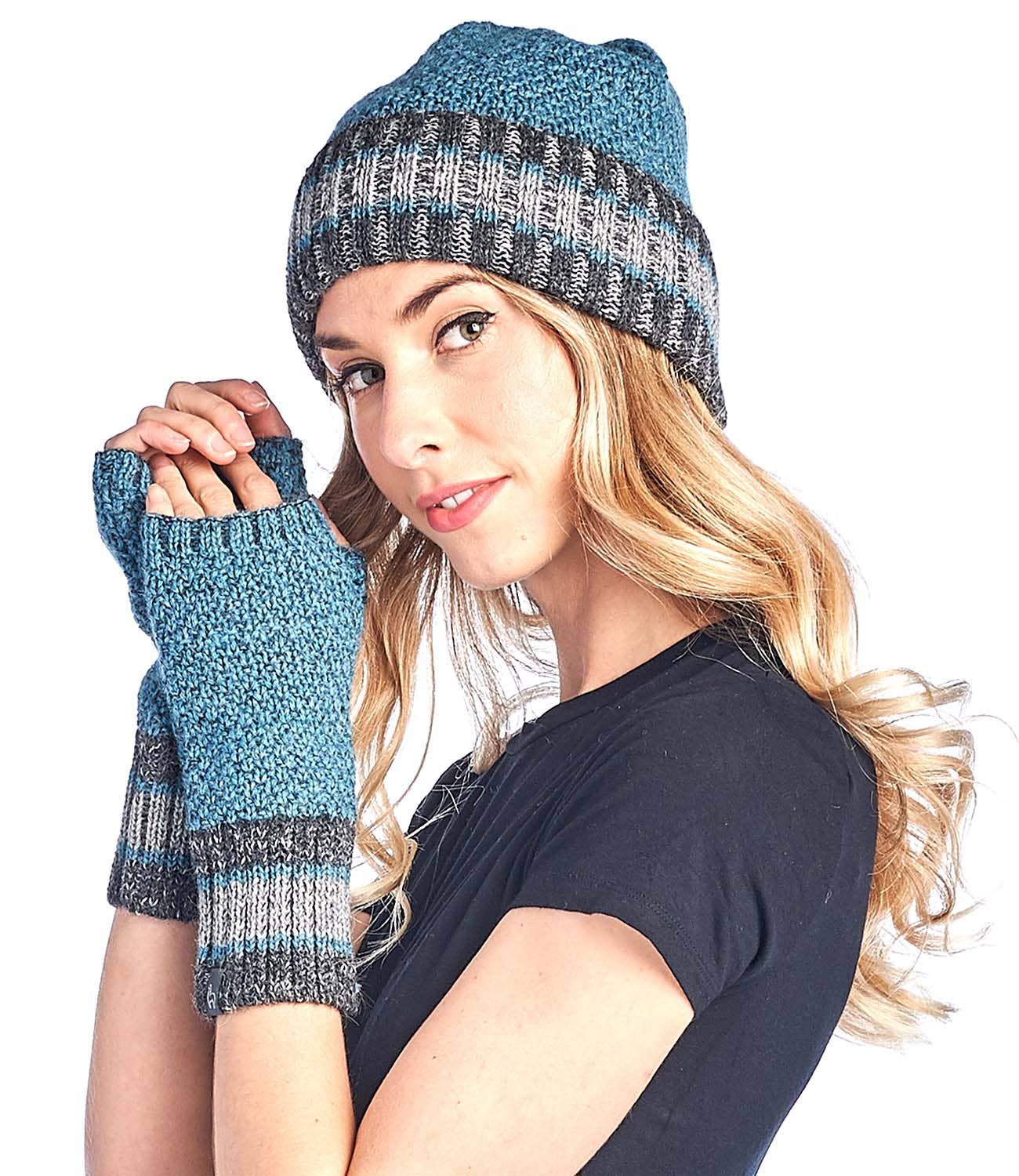 Shupaca Alpaca – wholesale Gloves – Women's – Alpaca Gloves - Carrera - Teal5