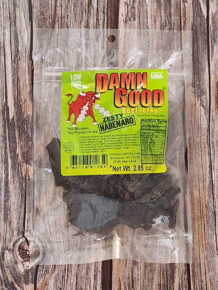 Boeuf séché Zesty Habanero 2,85 oz pour la vente par Damn Good Beef Jerky