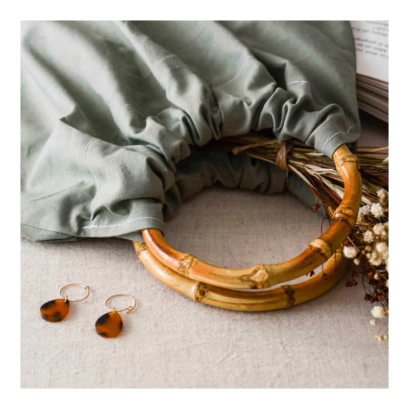 La Petite Épicerie - Wholesale DIY Craft Kit - DIY HABERCERY - My cotton sewing bag - green0