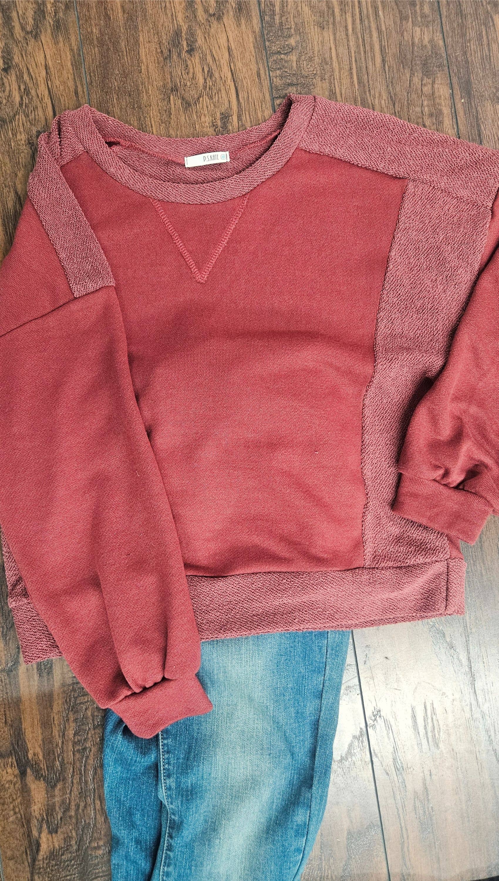P.S Kate - Wholesale Sweatshirt - Women's - Long sleeve Pullover 72609