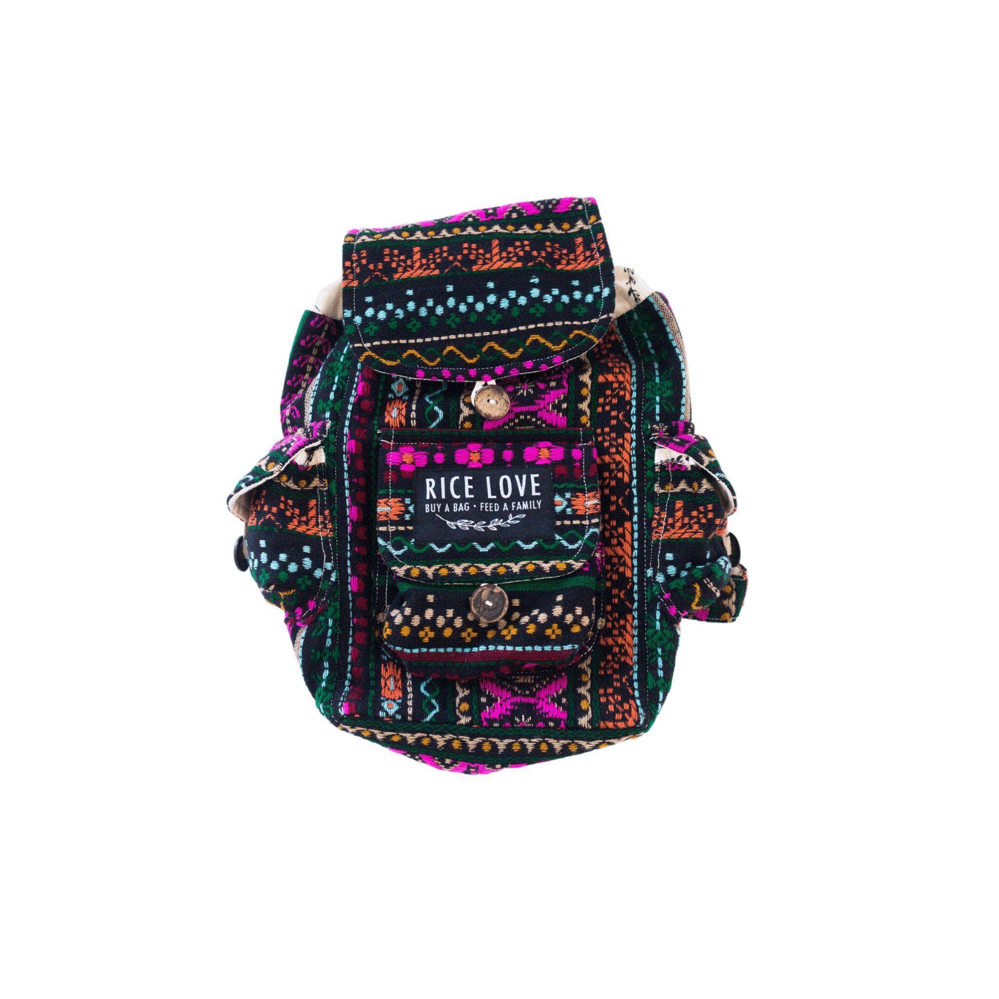 Rice Love - Wholesale Backpack - Unisex - Mini Recycled Travel Backpack Dana1