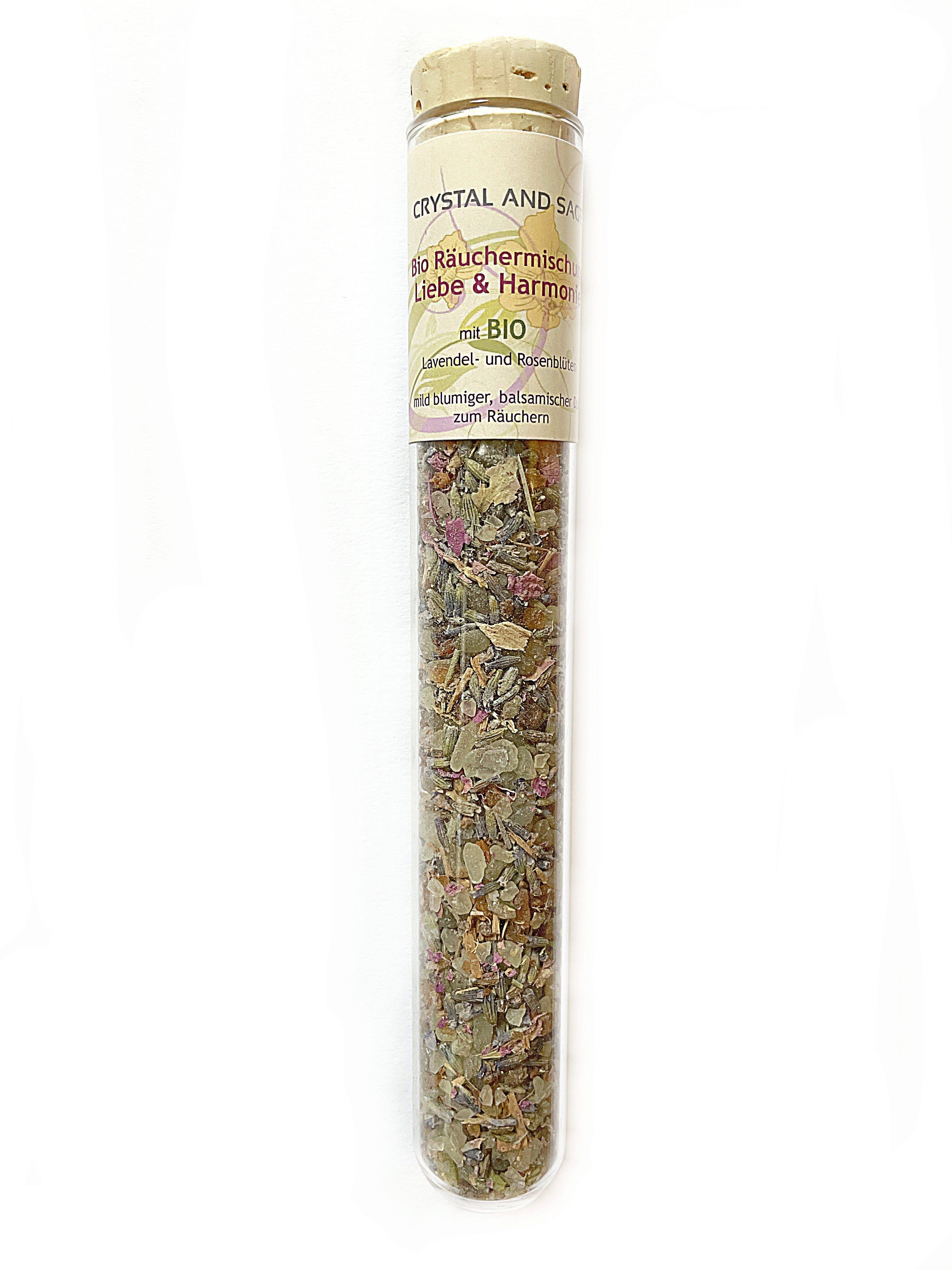Crystal and Sage - Wholesale Incense - organic incense mix love and harmony3