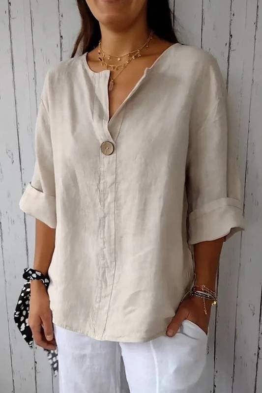 Fashion Combination - Wholesale Blouse - Women's - coastal breeze linen blouse4
