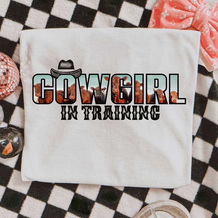 Cowgirl In Training, Girl's Graphic, KIDS for wholesale by ZZ Threadz