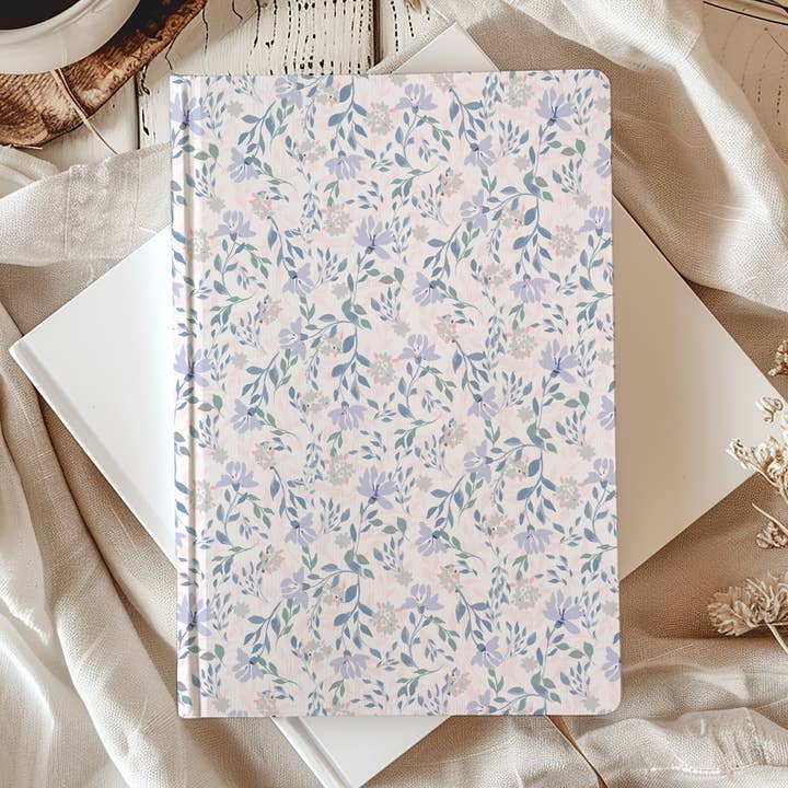 Purple Floral Hardcover Notebook for wholesale by Parchment & Parcel