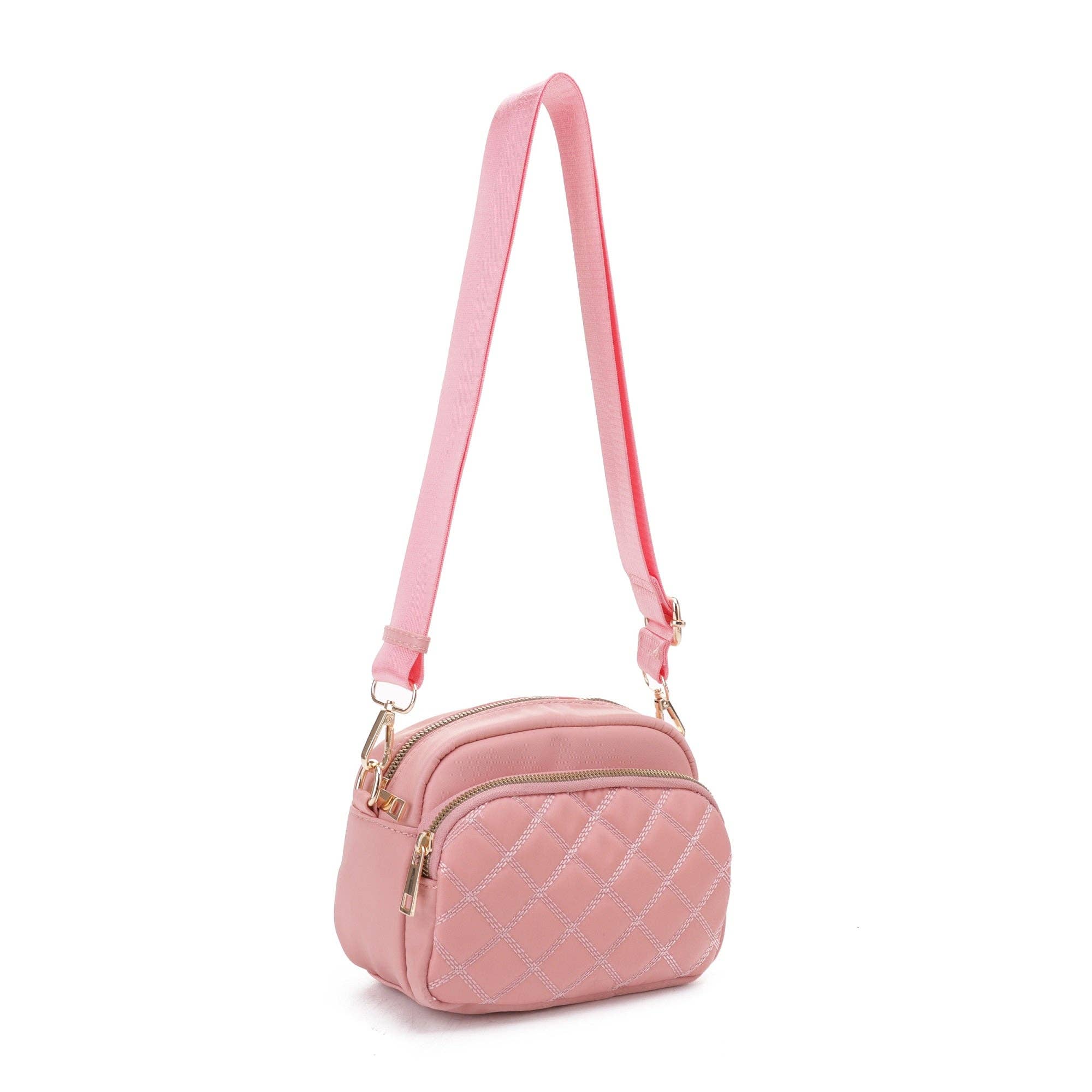 MiMi Wholesale - Wholesale Crossbody Bag - Women's - DJ25764N-6 Angela Quilted Crossbody Bag0