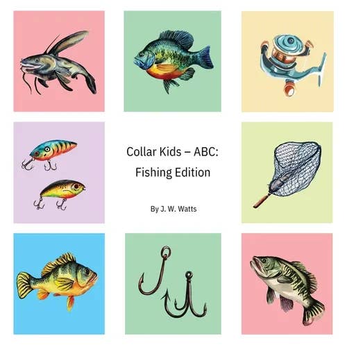 Books by splitShops - Wholesale Preschool Book (3-5) - Collar Kids - ABC: Fishing Edition - Hardcover