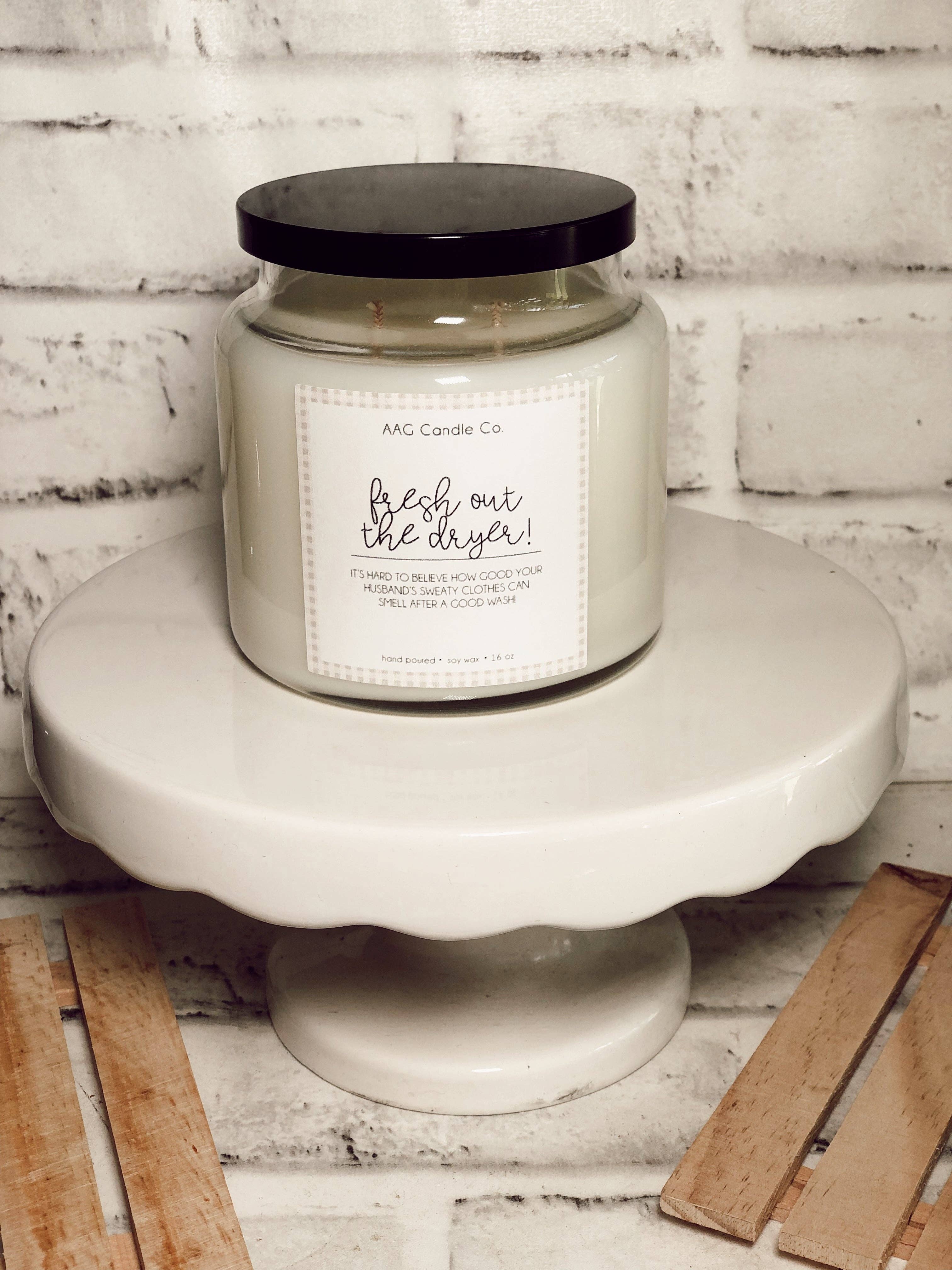 All About Grace Candle Co. - Vente Bougie en bocal - Fraîchement sorti le séchoir3