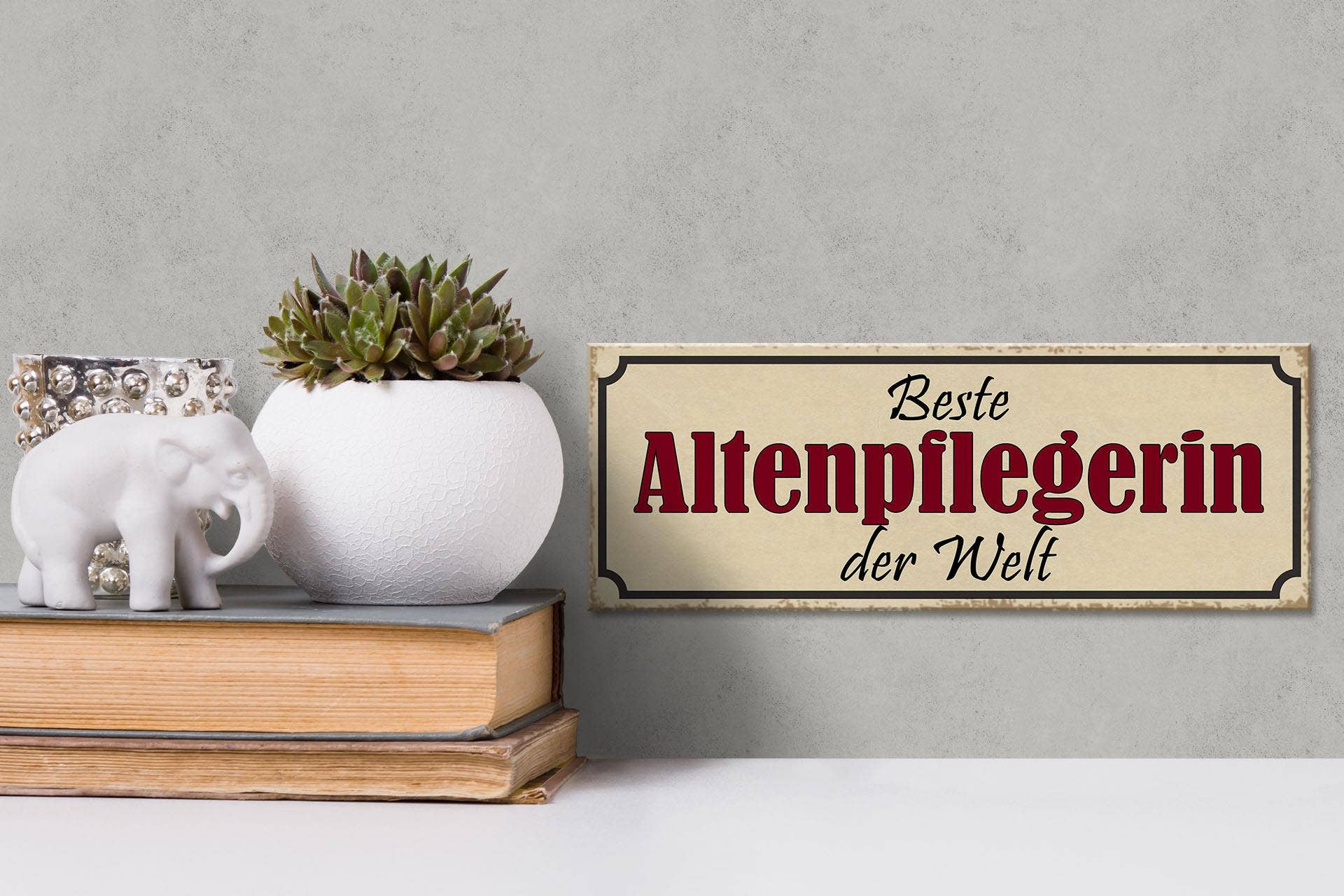 Femer – wholesale Skylt – Träskylt som säger 27x10cm bästa geriatriska sjuksköterska i världen2