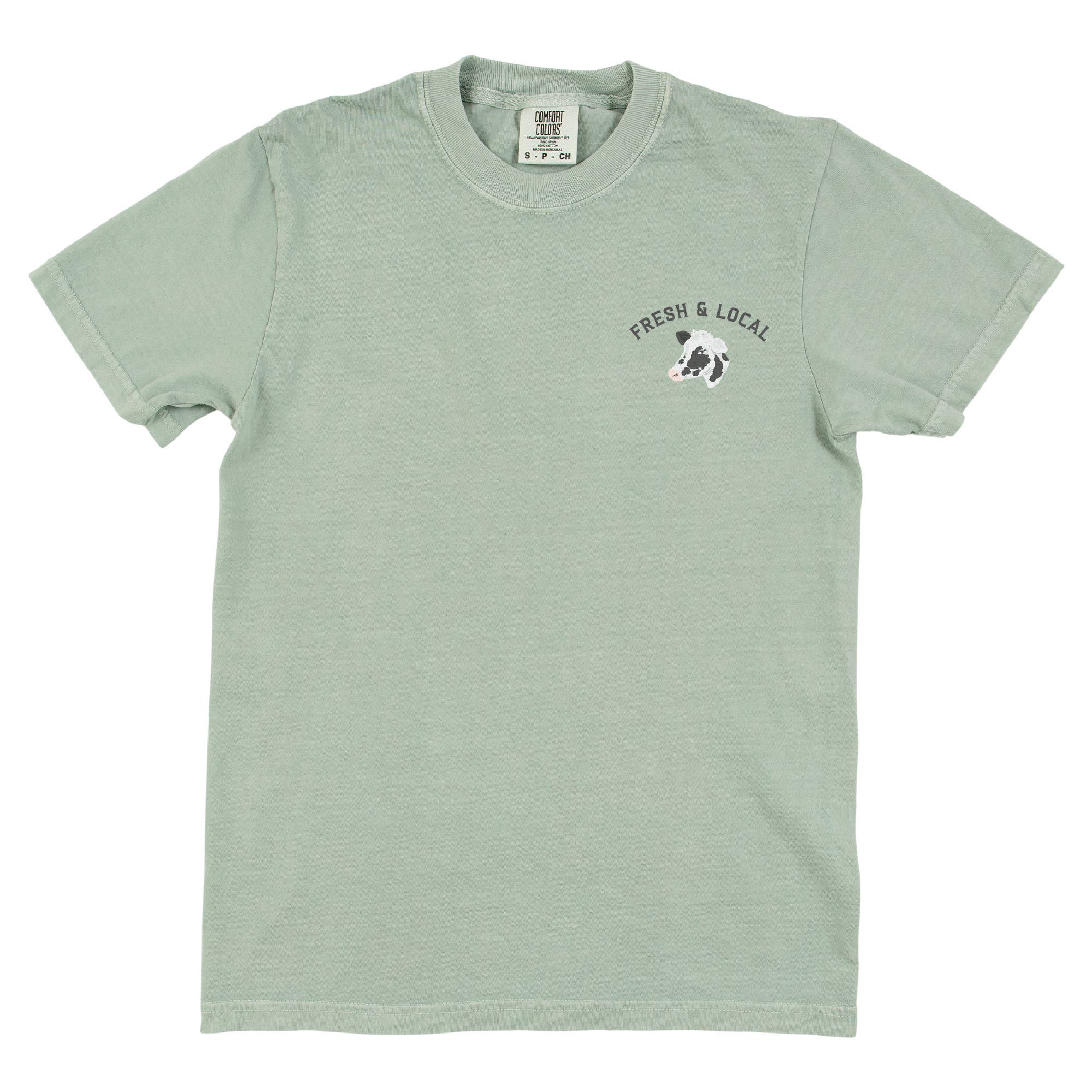 Paper Farm Press - Vente T-shirt à imprimés – femme - T-shirt du marché des producteurs laitiers - Baie4