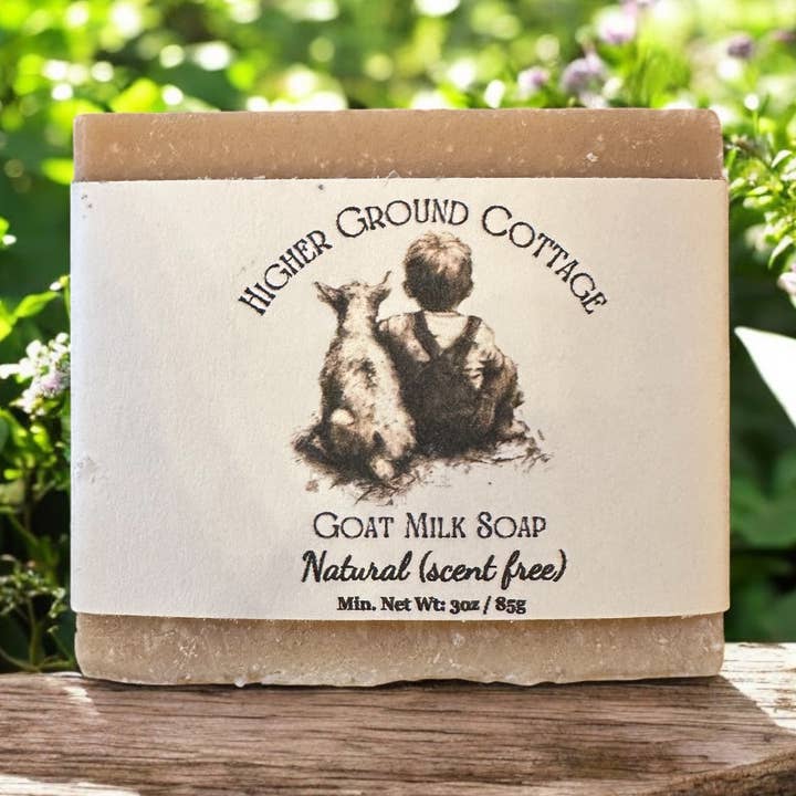 Natuurlijke (geurvrije) geitenmelkzeep voor wholesale door Higher Ground Cottage