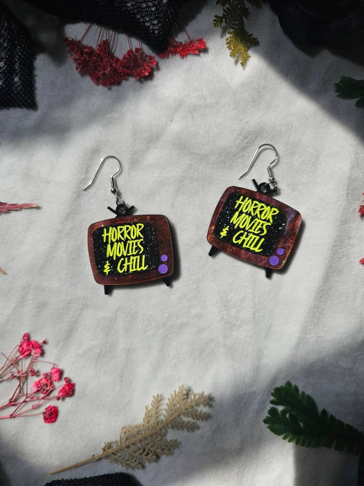 Horror Movies and Chill TVs for wholesale by Fallen Pine Studio