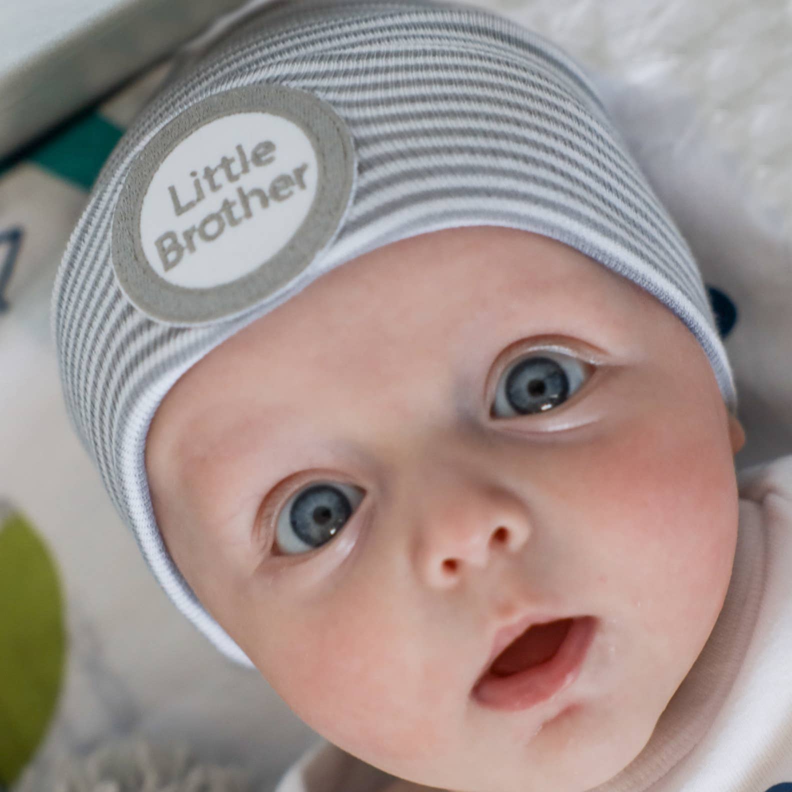 www.ilybean.com - Wholesale Newborn/Knit Hat - Baby - WHITE LITTLE BROTHER3