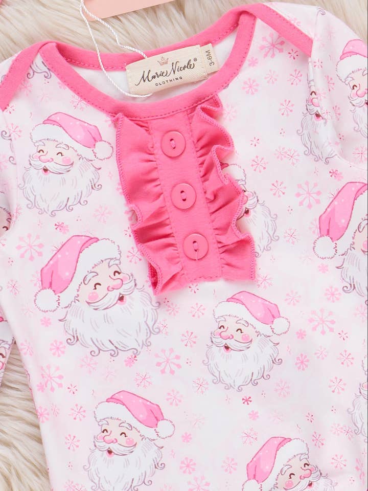 Marie Nicole Clothing - Wholesale Babygown - Baby - Holiday Cheer Knot Gown1