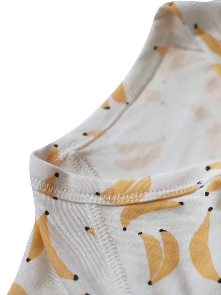 Dodo Banana - Wholesale Jumpsuit - Baby - Banana Print Baby Kimono Onesie